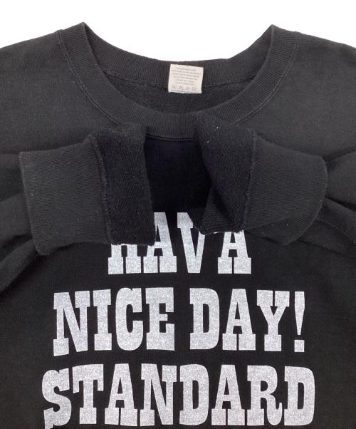 STANDARD CALIFORNIA（スタンダードカリフォルニア）STANDARD CALIFORNIA (スタンダードカリフォルニア) クルーネックスウェット ブラック サイズ:Mの古着・服飾アイテム