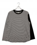 βベータ）の古着「長袖カットソー」｜ブラック×ホワイト