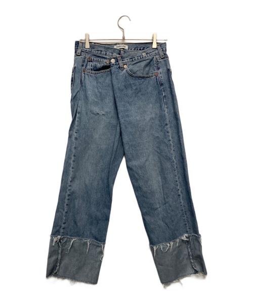 BABYLONE（バビロン）BABYLONE (バビロン) LEVI'S (リーバイス) ロールアップデニムパンツ スカイブルー サイズ:Fの古着・服飾アイテム