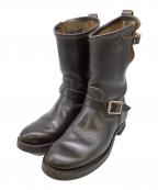 makersメイカーズ）の古着「レザーブーツ」｜ブラウン