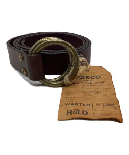 vasco（ヴァスコ）vasco (ヴァスコ) レザーリングベルト　VASCO ブラウン 未使用品の古着・服飾アイテム