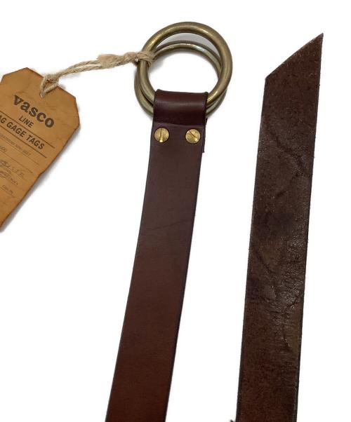 vasco（ヴァスコ）vasco (ヴァスコ) レザーリングベルト　VASCO ブラウン 未使用品の古着・服飾アイテム