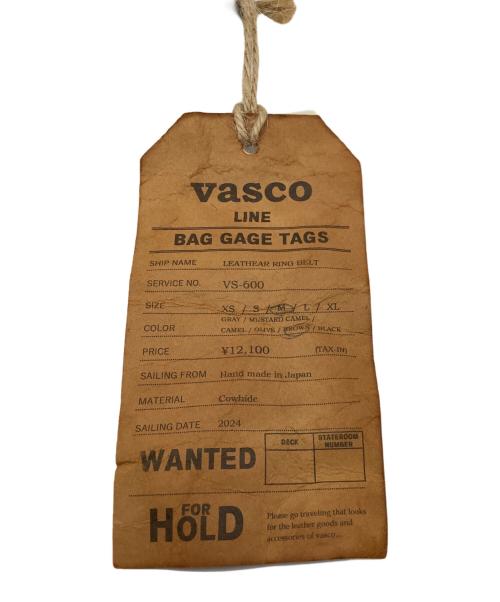 vasco（ヴァスコ）vasco (ヴァスコ) レザーリングベルト　VASCO ブラウン 未使用品の古着・服飾アイテム