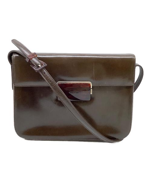 PRADA（プラダ）PRADA (プラダ) ショルダーバッグ ブラウンの古着・服飾アイテム
