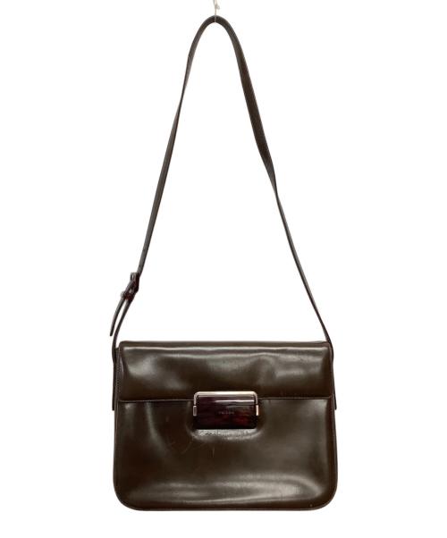 PRADA（プラダ）PRADA (プラダ) ショルダーバッグ ブラウンの古着・服飾アイテム