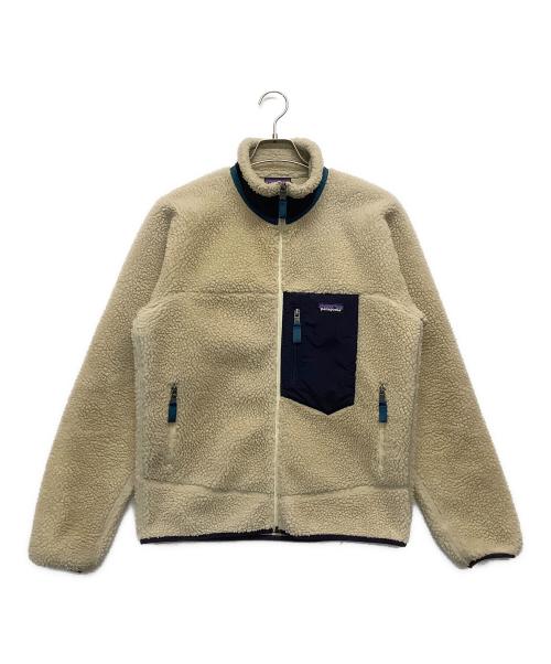 Patagonia（パタゴニア）Patagonia (パタゴニア) クラシックレトロXジャケット アイボリー×ネイビー サイズ:Sの古着・服飾アイテム