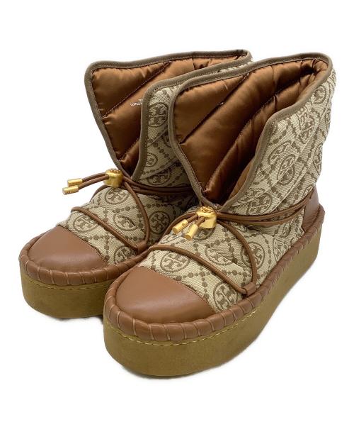 TORY BURCH（トリーバーチ）TORY BURCH (トリーバーチ) ショートブーツ　TORY BURCH ベージュ サイズ:２３.５の古着・服飾アイテム