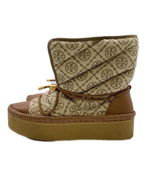 TORY BURCH（トリーバーチ）TORY BURCH (トリーバーチ) ショートブーツ　TORY BURCH ベージュ サイズ:２３.５の古着・服飾アイテム