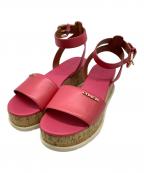 COACHコーチ）の古着「サンダル」｜ショッキングピンク