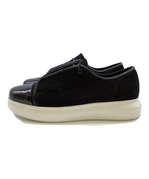 LANVIN COLLECTION（ランバンコレクション）LANVIN COLLECTION (ランバンコレクション) ローカットスニーカー　SUEDE SNEAKERES 02 ブラック サイズ:Lの古着・服飾アイテム