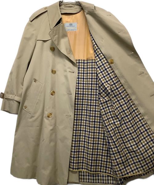 Aquascutum（アクアスキュータム）Aquascutum (アクアスキュータム) ライナー付トレンチコート ベージュ サイズ:38の古着・服飾アイテム