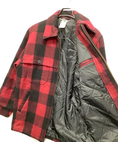 CarHartt（カーハート）CarHartt (カーハート) ウールジャケット レッド×ブラック サイズ:Lの古着・服飾アイテム