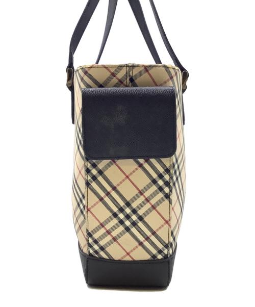 BURBERRY（バーバリー）BURBERRY (バーバリー) ハンドバッグ ベージュ×ブラックの古着・服飾アイテム
