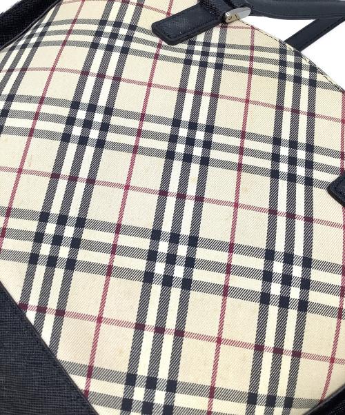 BURBERRY（バーバリー）BURBERRY (バーバリー) ハンドバッグ ベージュ×ブラックの古着・服飾アイテム
