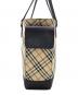 BURBERRY (バーバリー) ハンドバッグ ベージュ×ブラック：20000円