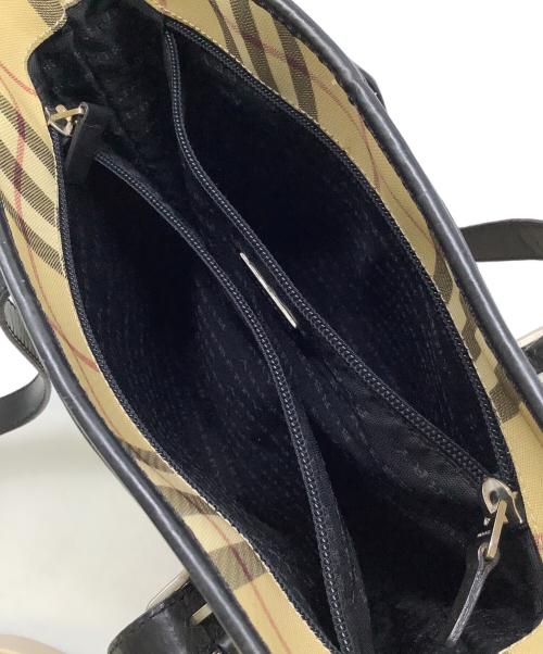 BURBERRY LONDON（バーバリーロンドン）BURBERRY LONDON (バーバリーロンドン) バケツトートバッグ ベージュ×ブラックの古着・服飾アイテム