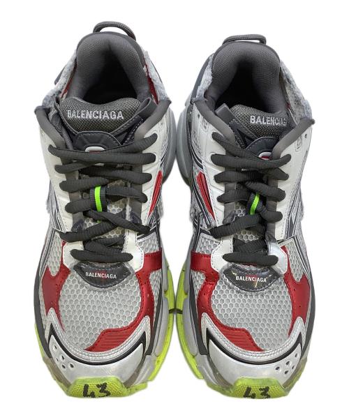 BALENCIAGA（バレンシアガ）BALENCIAGA (バレンシアガ) スニーカー グレー×レッド サイズ:UK9の古着・服飾アイテム
