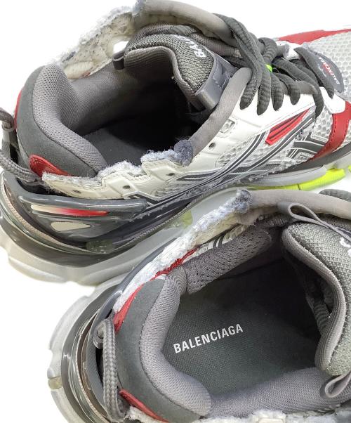 BALENCIAGA（バレンシアガ）BALENCIAGA (バレンシアガ) スニーカー グレー×レッド サイズ:UK9の古着・服飾アイテム