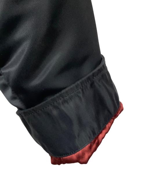 THE FLAT HEAD（ザ・フラットヘッド）THE FLAT HEAD (ザ・フラットヘッド) ナイロンジャケット ブラック×レッド サイズ:38の古着・服飾アイテム