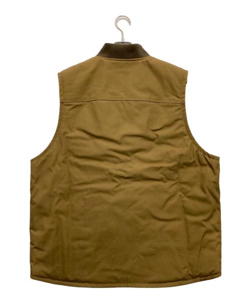 FIRST DOWN（ファーストダウン）FIRST DOWN (ファーストダウン) 難燃ダックベスト ブラウン サイズ:LARGE 未使用品の古着・服飾アイテム