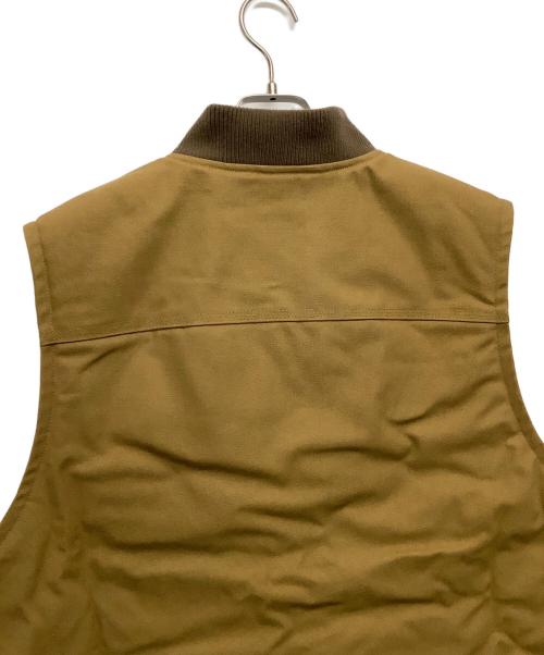 FIRST DOWN（ファーストダウン）FIRST DOWN (ファーストダウン) 難燃ダックベスト ブラウン サイズ:LARGE 未使用品の古着・服飾アイテム