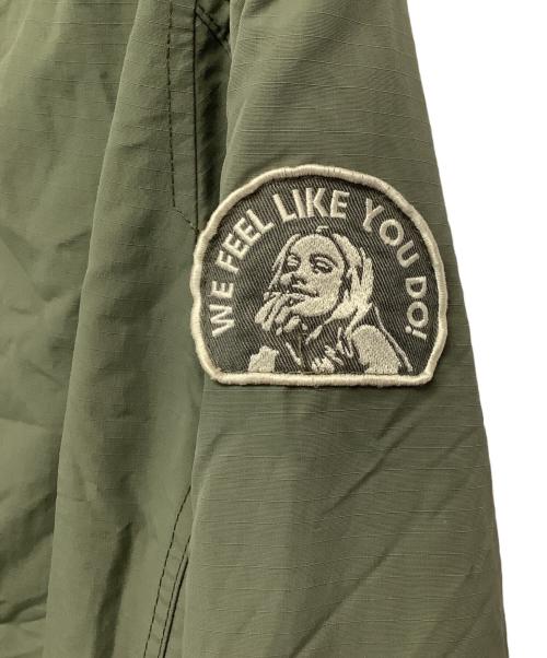 Hysteric Glamour（ヒステリックグラマー）Hysteric Glamour (ヒステリックグラマー) プリマロフト ナイロンミリタリージャケット オリーブ サイズ:Sサイズの古着・服飾アイテム