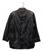 ROBERT COMSTOCKロバートコムストック）の古着「レザージャケット」｜ブラック