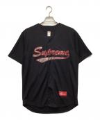 SUPREMEシュプリーム）の古着「ベースボールシャツ」｜ブラック