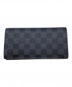 LOUIS VUITTONルイ ヴィトン）の古着「ダミエ・グラフィット　ポルトフォイユ・ブラザ」｜ブラック