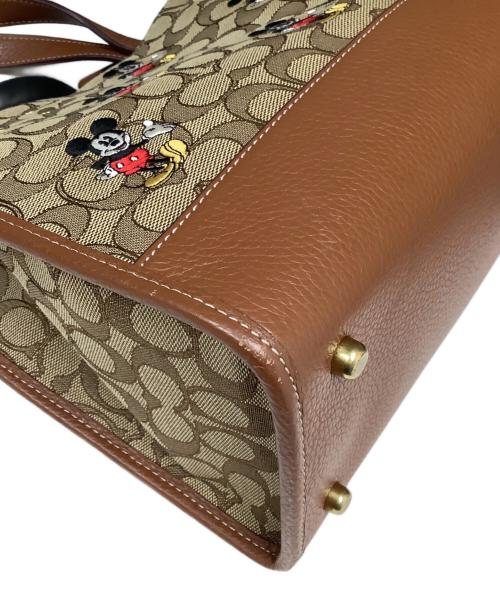 COACH（コーチ）COACH (コーチ) DISNEY (ディズニー) 2WAYキャンバストートバッグ ブラウンの古着・服飾アイテム