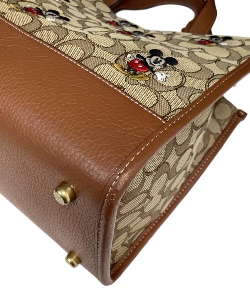 COACH（コーチ）COACH (コーチ) DISNEY (ディズニー) 2WAYキャンバストートバッグ ブラウンの古着・服飾アイテム