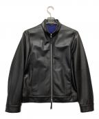 COMME CA MENコムサ・メン）の古着「レザージャケット」｜ブラック