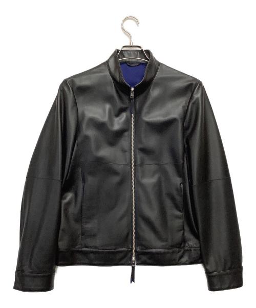 COMME CA MEN（コムサ・メン）COMME CA MEN (コムサ・メン) レザージャケット ブラック サイズ:Mの古着・服飾アイテム