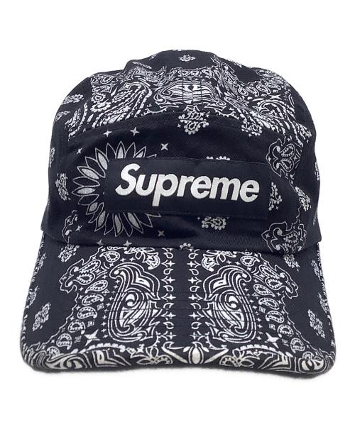 SUPREME（シュプリーム）SUPREME (シュプリーム) Bandana Camp Cap ブラックの古着・服飾アイテム