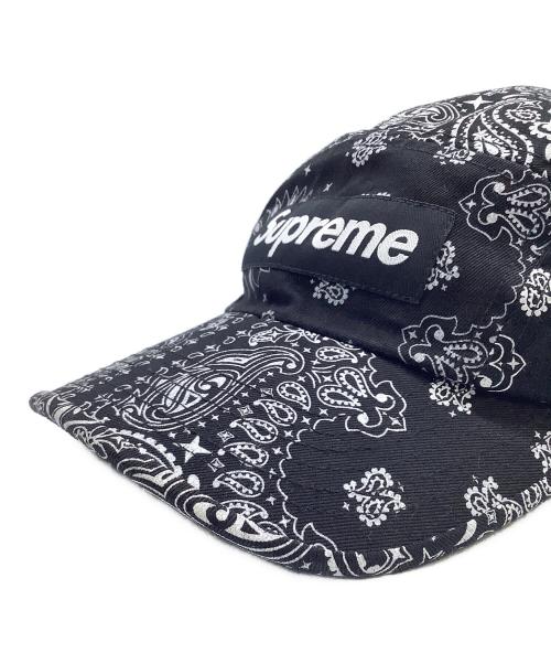 SUPREME（シュプリーム）SUPREME (シュプリーム) Bandana Camp Cap ブラックの古着・服飾アイテム
