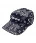 SUPREME（シュプリーム）の古着「Bandana Camp Cap」｜ブラック