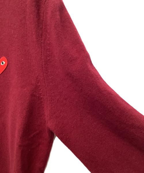 PLAY COMME des GARCONS（プレイコムデギャルソン）PLAY COMME des GARCONS (プレイコムデギャルソン) 厚手ニット ワインレッド サイズ:Mの古着・服飾アイテム