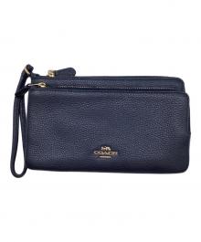 COACH（コーチ）の古着「長財布」｜ネイビー