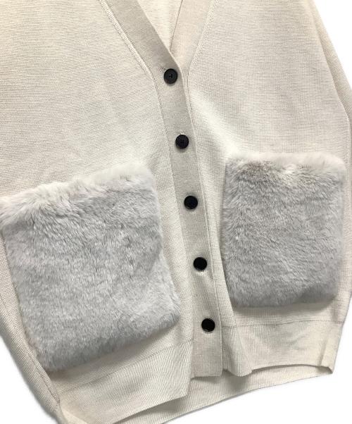 BALLSEY（ボールジィ）BALLSEY (ボールジィ) 厚手カーディガン ベージュ サイズ:Sの古着・服飾アイテム