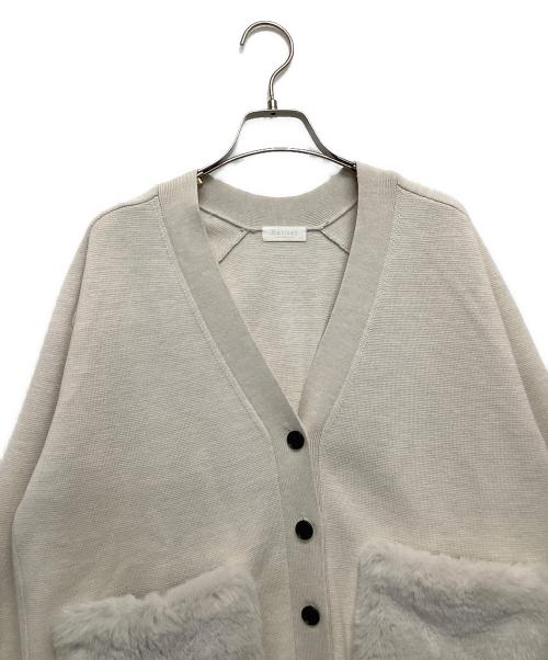 BALLSEY（ボールジィ）BALLSEY (ボールジィ) 厚手カーディガン ベージュ サイズ:Sの古着・服飾アイテム