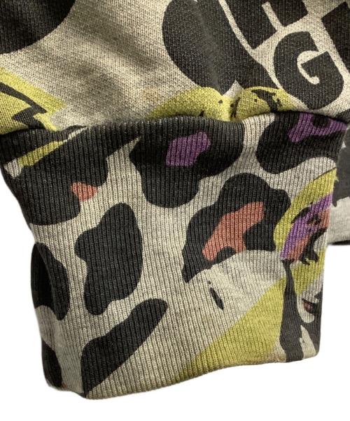 Hysteric Glamour（ヒステリックグラマー）Hysteric Glamour (ヒステリックグラマー) ジップパーカー ライトグレー×ブラック サイズ:Mの古着・服飾アイテム