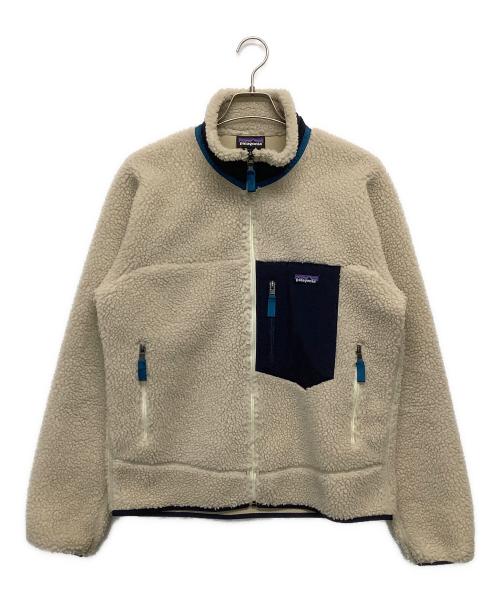 Patagonia（パタゴニア）Patagonia (パタゴニア) クラシック・レトロX・ジャケット ベージュ×ネイビー サイズ:Mの古着・服飾アイテム