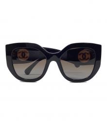 CHANEL（シャネル）の古着「バタフライシェイプサングラス」｜ブラック