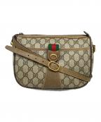 GUCCIグッチ）の古着「ショルダーバッグ　GUCCI」｜ブラウン