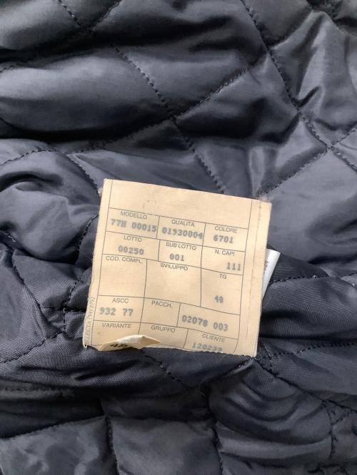 EMPORIO ARMANI（エンポリオアルマーニ）EMPORIO ARMANI (エンポリオアルマーニ) レザーライダースジャケット ブラック×ブラウン サイズ:48の古着・服飾アイテム