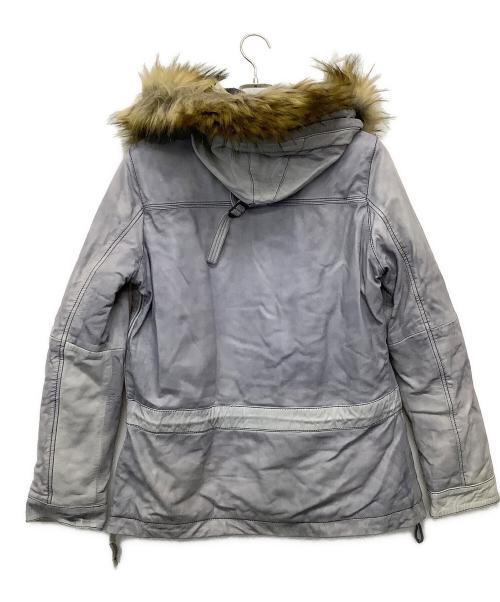 NAPAPIJRI（ナパピリ）NAPAPIJRI (ナパピリ) ダウンジャケット グレー×ブルー サイズ:40の古着・服飾アイテム