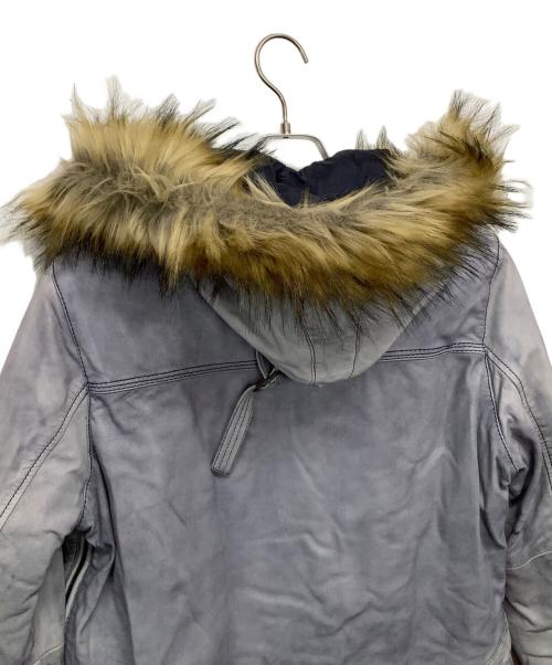 NAPAPIJRI（ナパピリ）NAPAPIJRI (ナパピリ) ダウンジャケット グレー×ブルー サイズ:40の古着・服飾アイテム