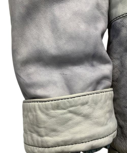 NAPAPIJRI（ナパピリ）NAPAPIJRI (ナパピリ) ダウンジャケット グレー×ブルー サイズ:40の古着・服飾アイテム