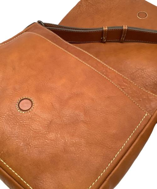 土屋鞄（ツチヤカバン）土屋鞄 (ツチヤカバン) レザーショルダーバッグ ブラウンの古着・服飾アイテム