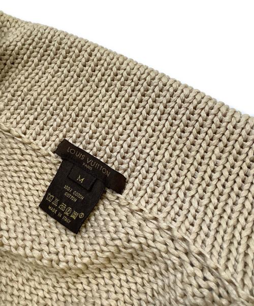 LOUIS VUITTON（ルイ ヴィトン）LOUIS VUITTON (ルイ ヴィトン) ドライバーズニット ベージュ サイズ:Mの古着・服飾アイテム
